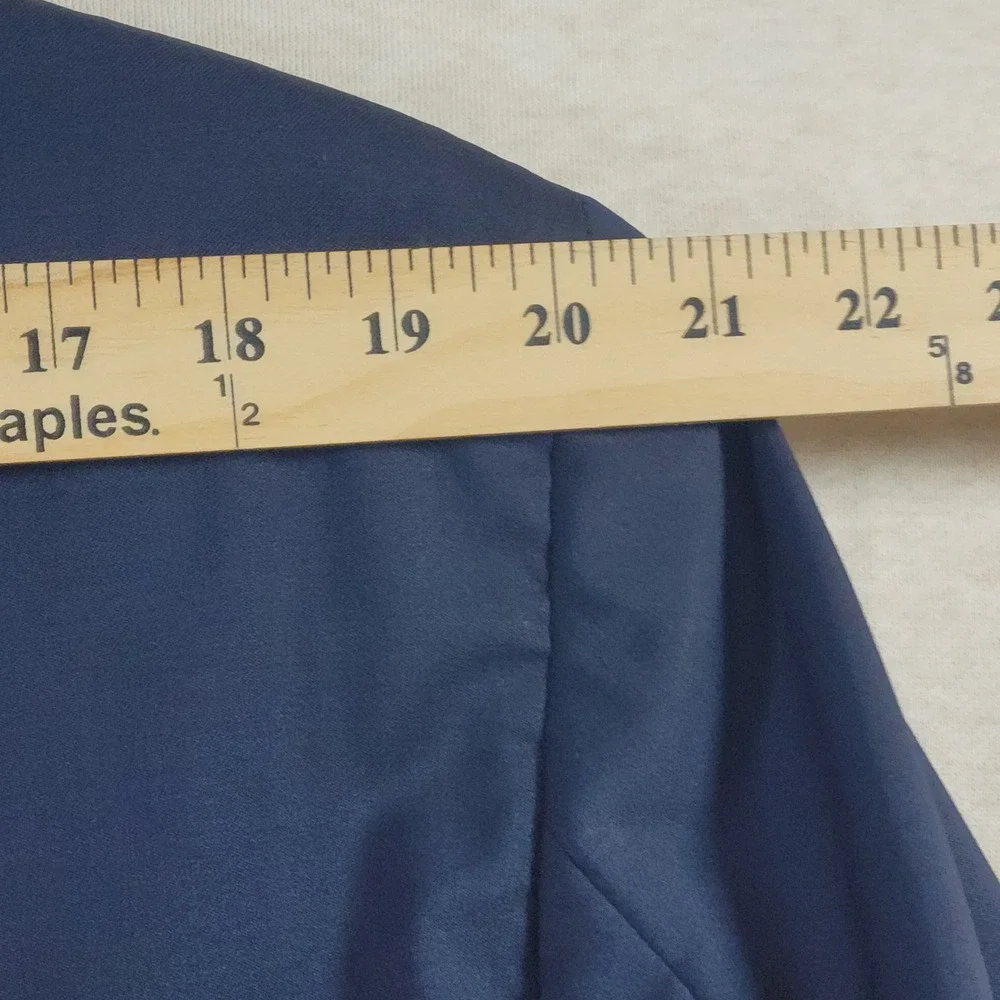Joseph Abboud Mens Blazer 46L Navy Blue Super 120s Italian Wool Sport Coat USA
